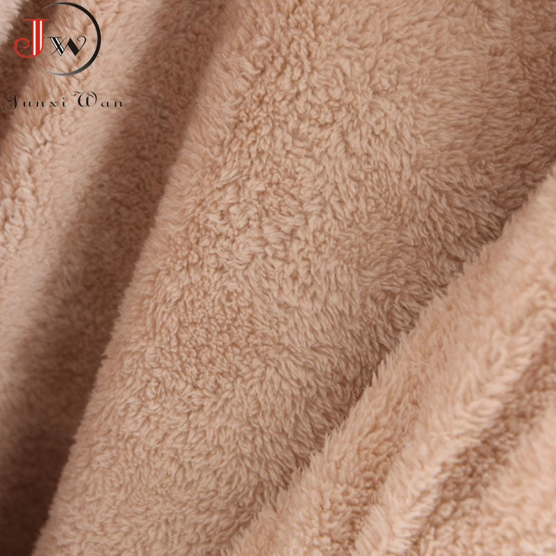 Women Autumn Winter Parkas Coat Jackets Female Lamb Hooded Plaid