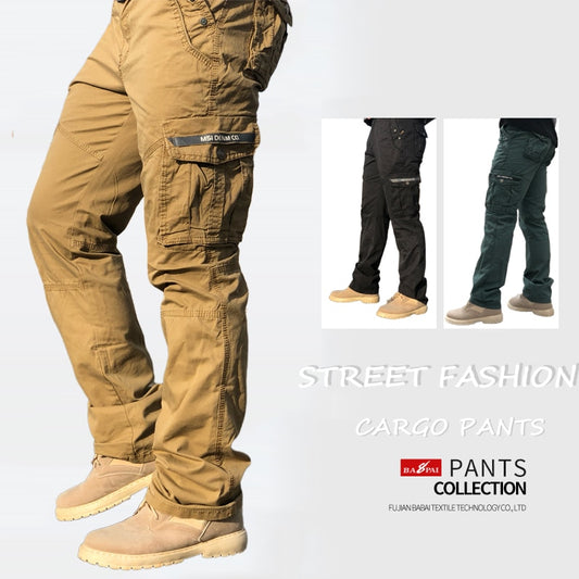 Men Fashion Work Pants Outdoor Wear-resistant Mountaineering