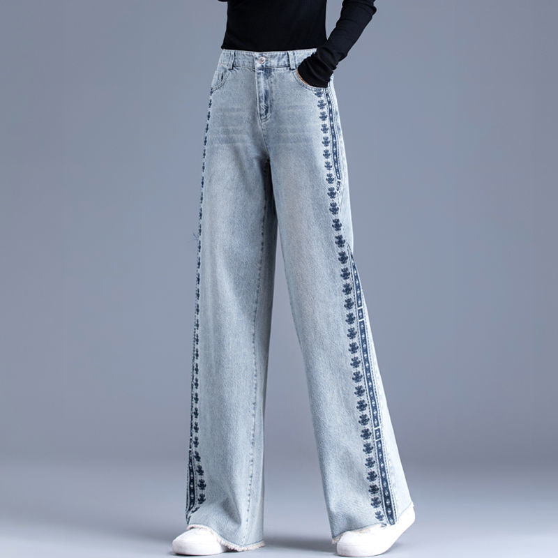Jean Large Femme Pants Denim Trousers Women Jeans High Waist Pants for Women Korean Fashion Woman Clothing Women's Wide Jeans