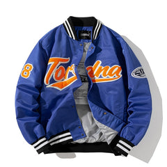 Hip Hop Baseball Jacket Men Women Embroidery Jacket Letter Streetwear