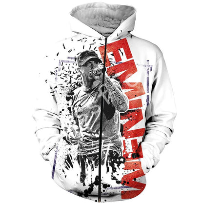 Eminem Fashion Harajuku RapGod  3D Printed Hoodie Sweatshirt Jacket