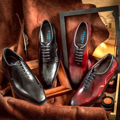 Men Oxfords Shoes Hand Made Best Design Mens Shoes Genuine Leather