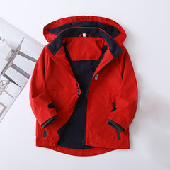 Spring Autumn Children Clothing Kid Clothes Hooded Inner Polar Fleece Boys