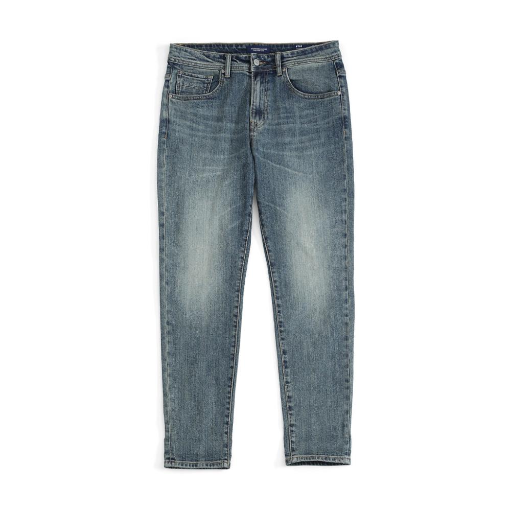 SIWMOOD Autumn Summer Environmental laser washed jeans
