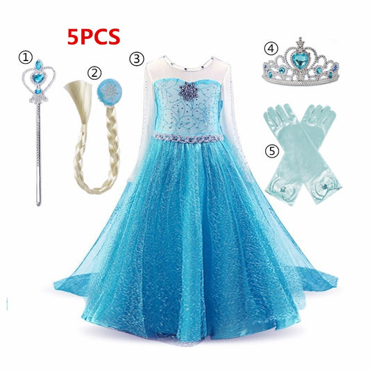 Dress for Girls Kids Christmas Dress Halloween Cosplay Costume