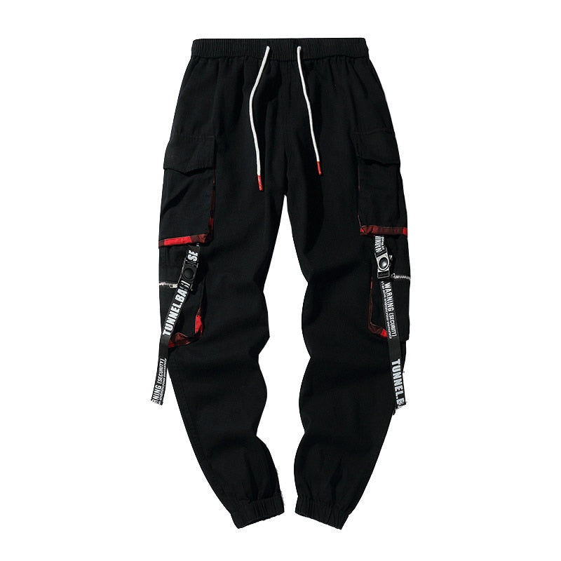 Summer Black Hip Hop Cargo Pants Men Streetwear