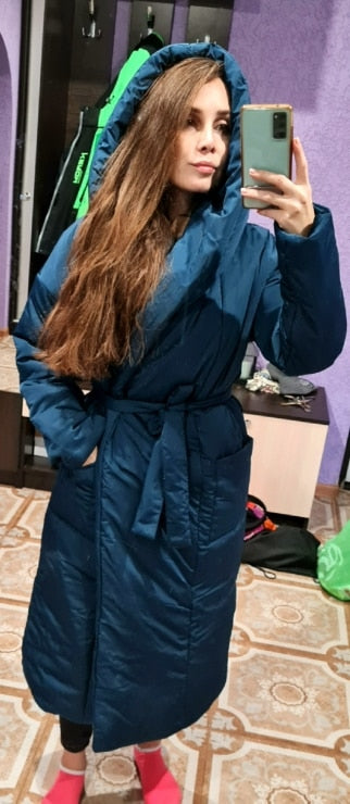 Women Winter Jacket coat Stylish Thick Warm fluff Long Parka Female