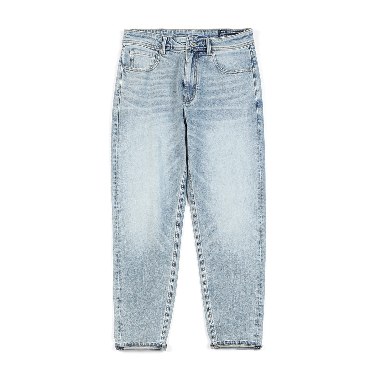 SIWMOOD Autumn Summer Environmental laser washed jeans