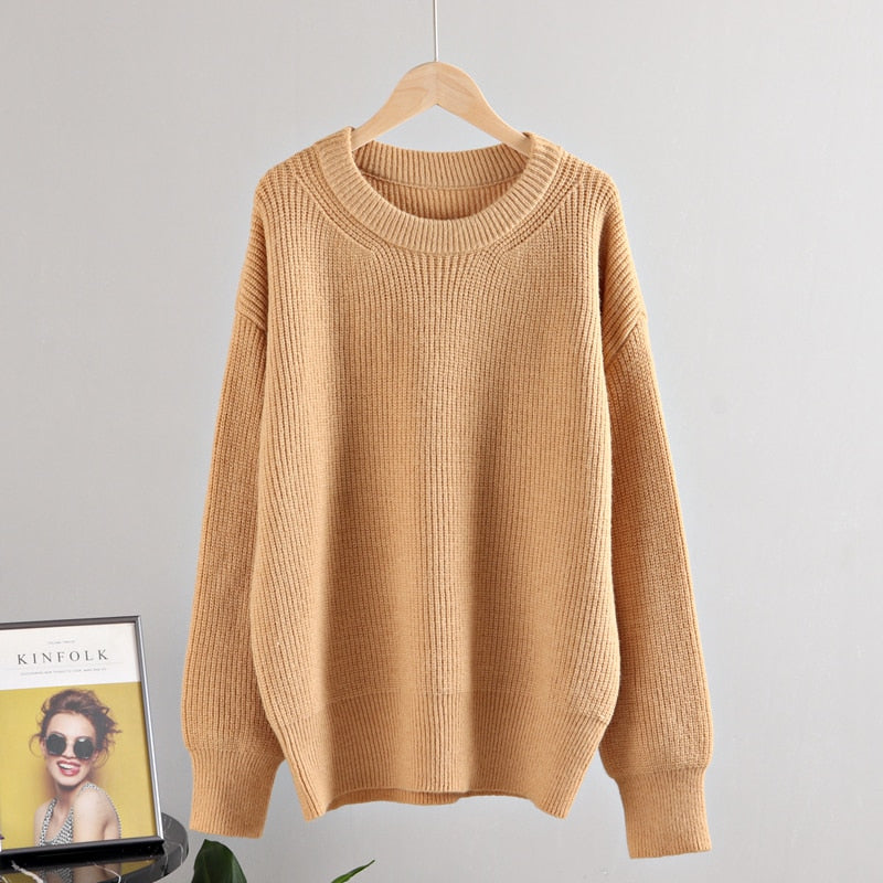 Wool Women's Sweater Autumn Winter Warm Turtlenecks Casual