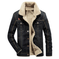 M-6XL Men Jacket and Coats Brand Clothing Denim Jacket Fashion Mens