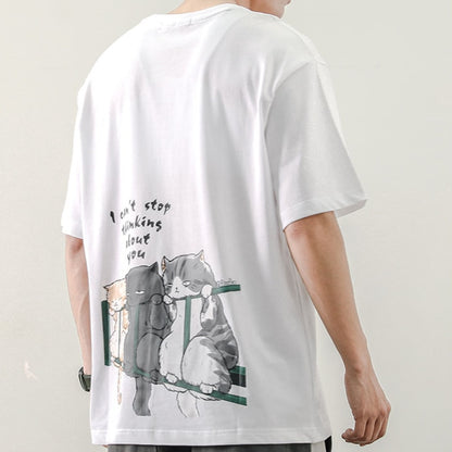 Man Shirt Casual Tshirt Homme O Neck Boys Clothes  Summer