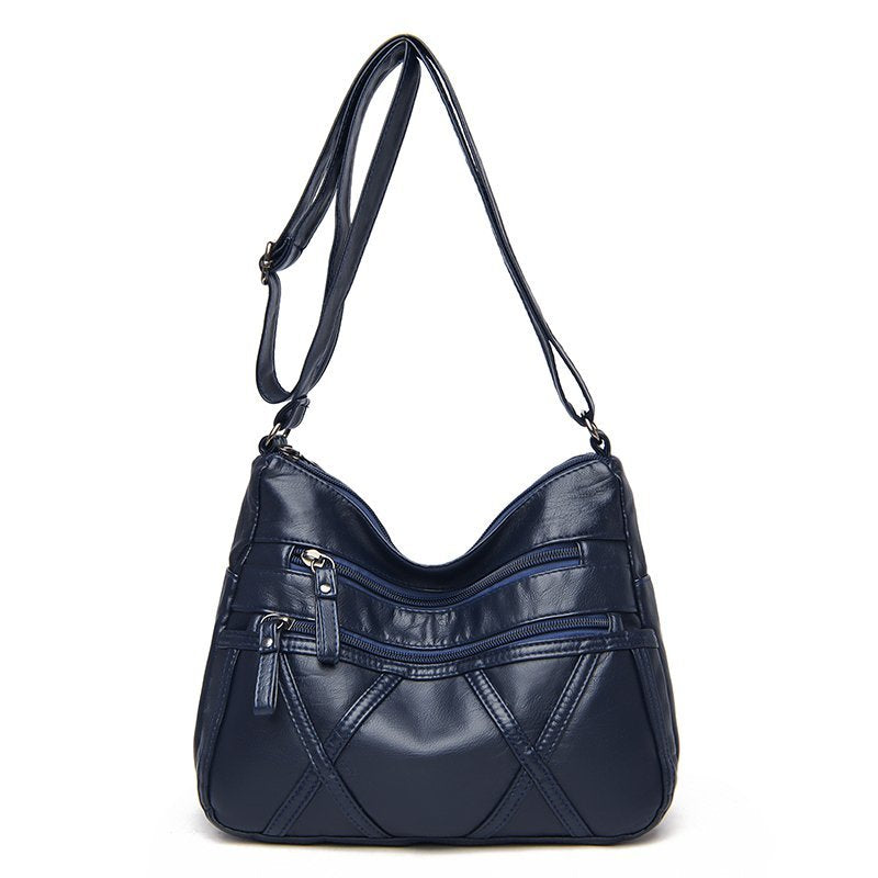 High Quality Women's Soft Leather Shoulder Bags Multi-Layer Classic Crossbody