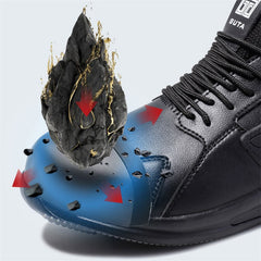 Men Safety Shoes, Anti-Smashing, Anti-Stab, Breathable, Soft, All-Season