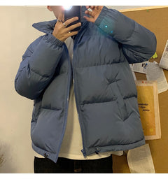 LAPPSTER Men Harajuku Colorful Bubble Coat Winter Jacket