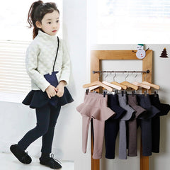 Pure Color Girls Pants Kids Leggings Children Clothing Autumn Cotton