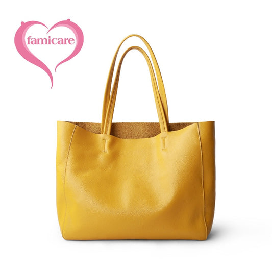 Women Luxury Bag Casual Tote Female Lemon Yellow Fashion Shoulder Handbag