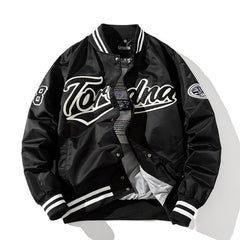 Hip Hop Baseball Jacket Men Women Embroidery Jacket Letter Streetwear