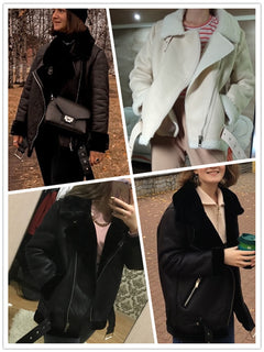 Winter Coats Women Thick Faux Leather Fur Coat