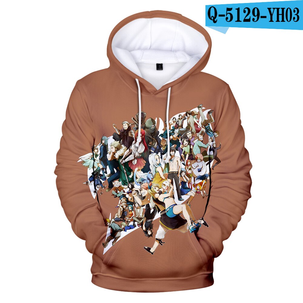 Fairy Tail Hoodies 3D Anime Men Women Sweatshirt Clothing