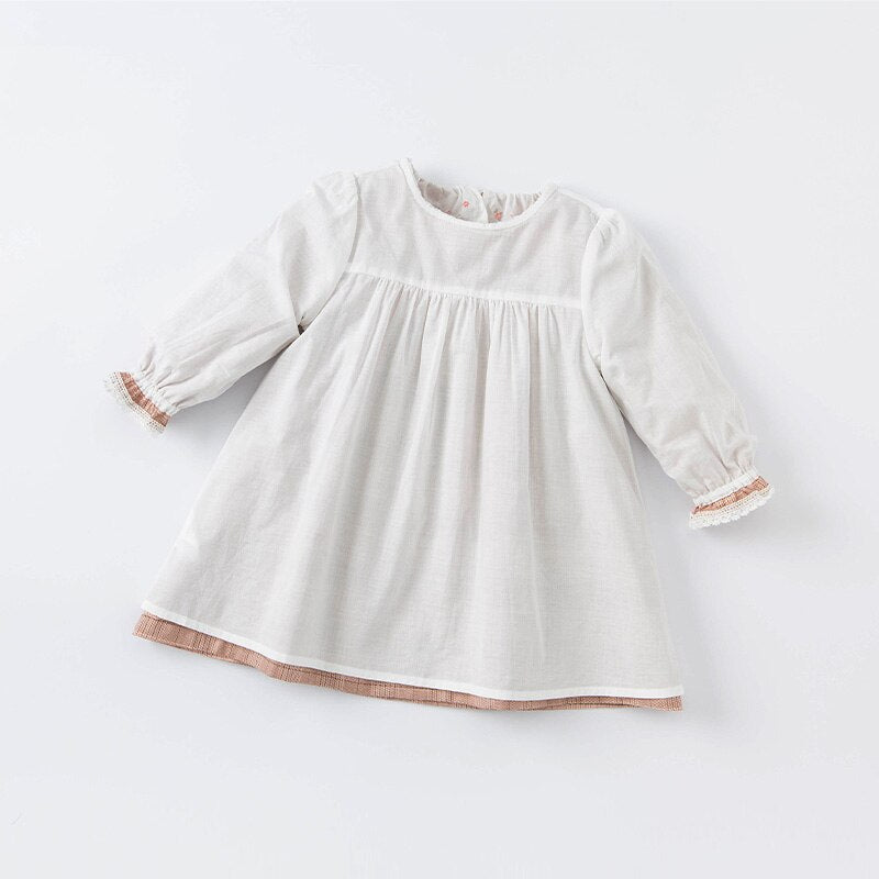 dave bella autumn baby girl cute floral plaid dress children fashion party dress