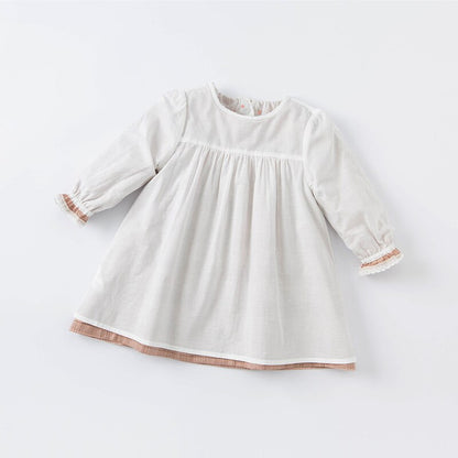 dave bella autumn baby girl cute floral plaid dress children fashion party dress