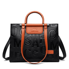 Large Capacity Retro Ladies Bag Leather Woman Handbag