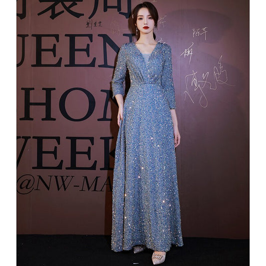 Evening wear Dresses: Elegant Robe De Soiree Zipper Women Party Dresses Plus Size