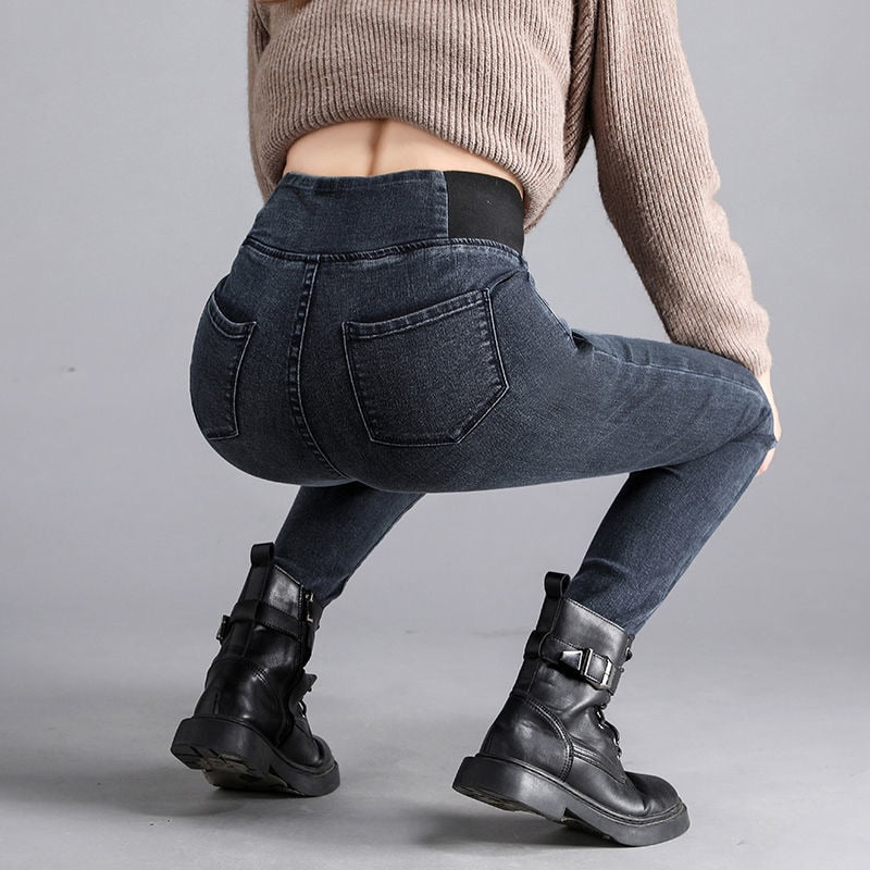 Pants Plus Size 26-34 Slim Jeans For Women Skinny High Waist Jeans
