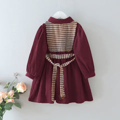 Children Wear Clothing Autumn Girl Korean Style Western