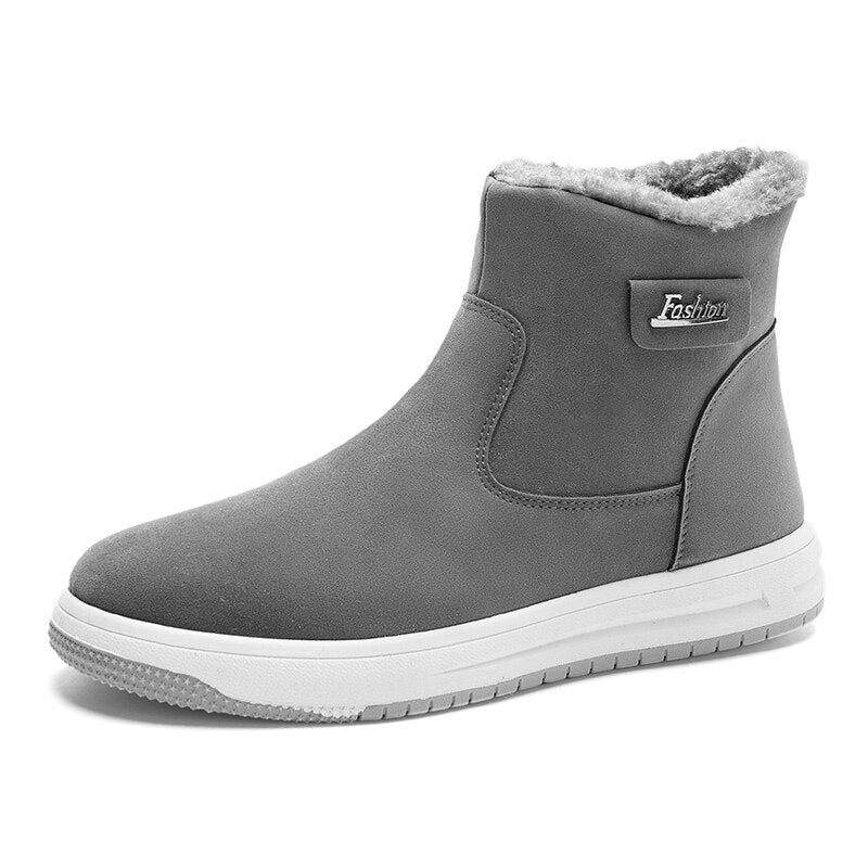 Winter Men Boots Plush Warm Snow Boots for Men Sneakers Fashion Ankle Man
