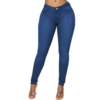 Pencil Pants Women High Waisted Stretch Denim Jeans Women Fashion