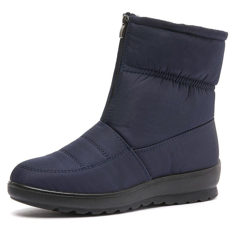 Women Boots Non-slip Waterproof Winter Ankle Snow Boots Platform