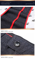 Double Pleated Men Pants Trousers Straight Loose Autumn Casual Pants Men