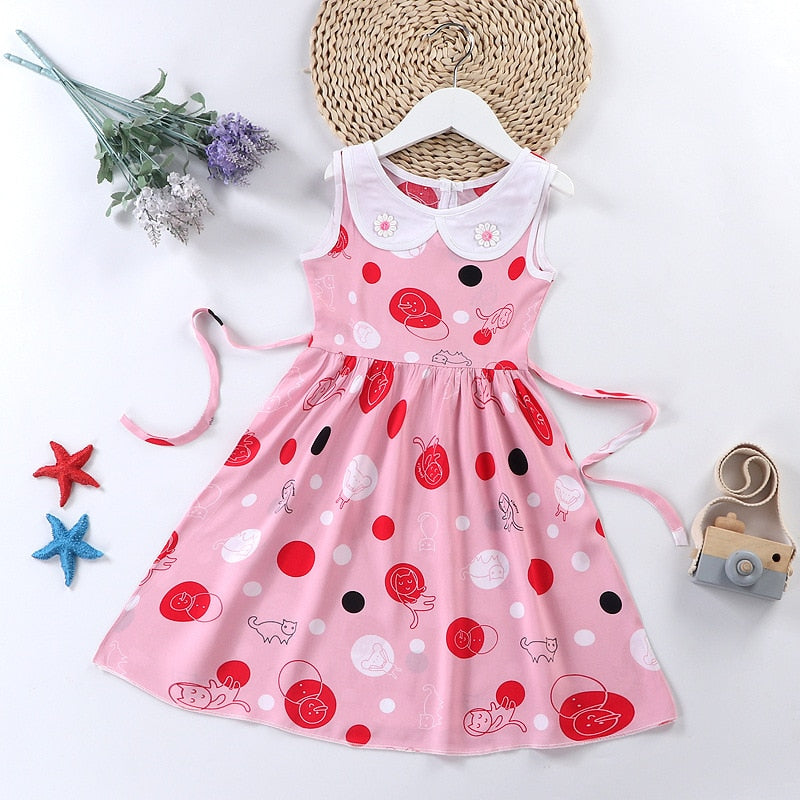 Super Affordable Promotional Clothes 3-10 Years Old Baby Girl Dress