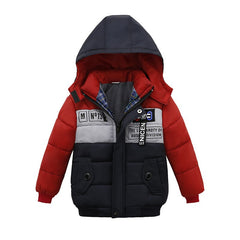 Winter Boys Fashion Children Down Jacket Hooded Long Thicken Outerwear