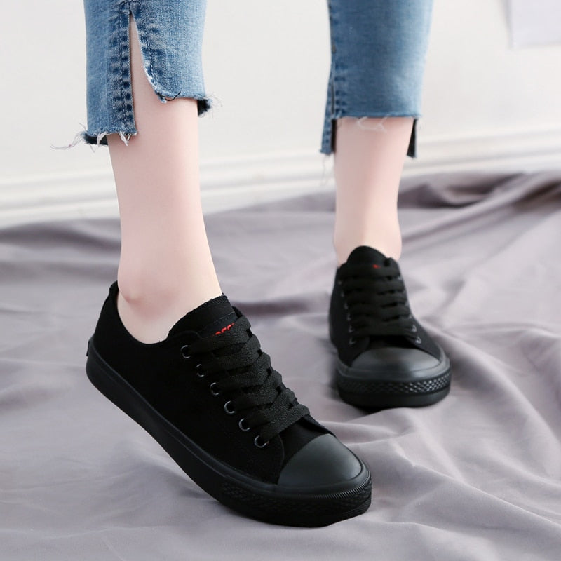 Fashion Women Sneakers Denim Casual Shoes Female Summer Canvas Shoes