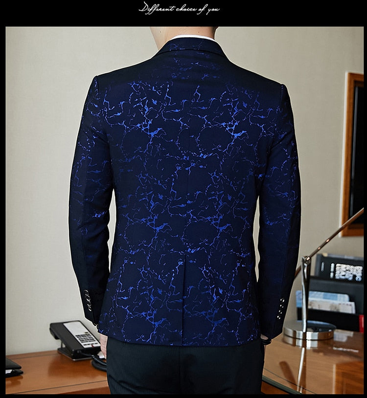 Luxury banquet party suit jacket evening dress fashion jacquard casual business