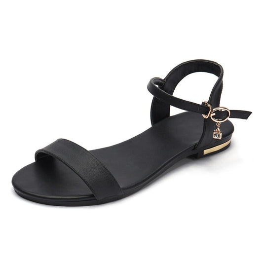 Plus size 34-46 New genuine leather sandals women shoes fashion