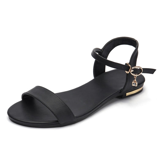 Plus size 34-46 genuine leather sandals women shoes fashion