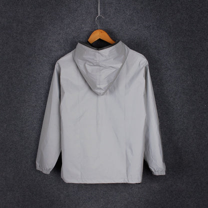 Plus Size 4XL Men Spring Autumn full reflective Windbreaker waterproof Jacket
