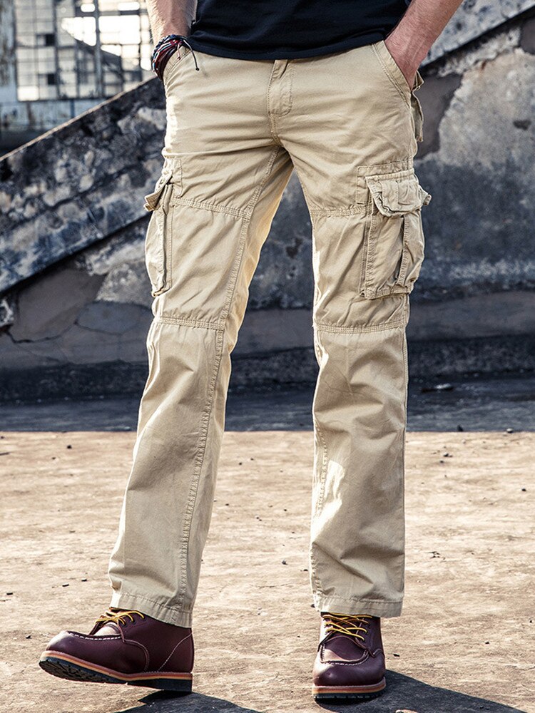 Men Cargo Pants Mens Casual Multi Pockets Military Large size 40
