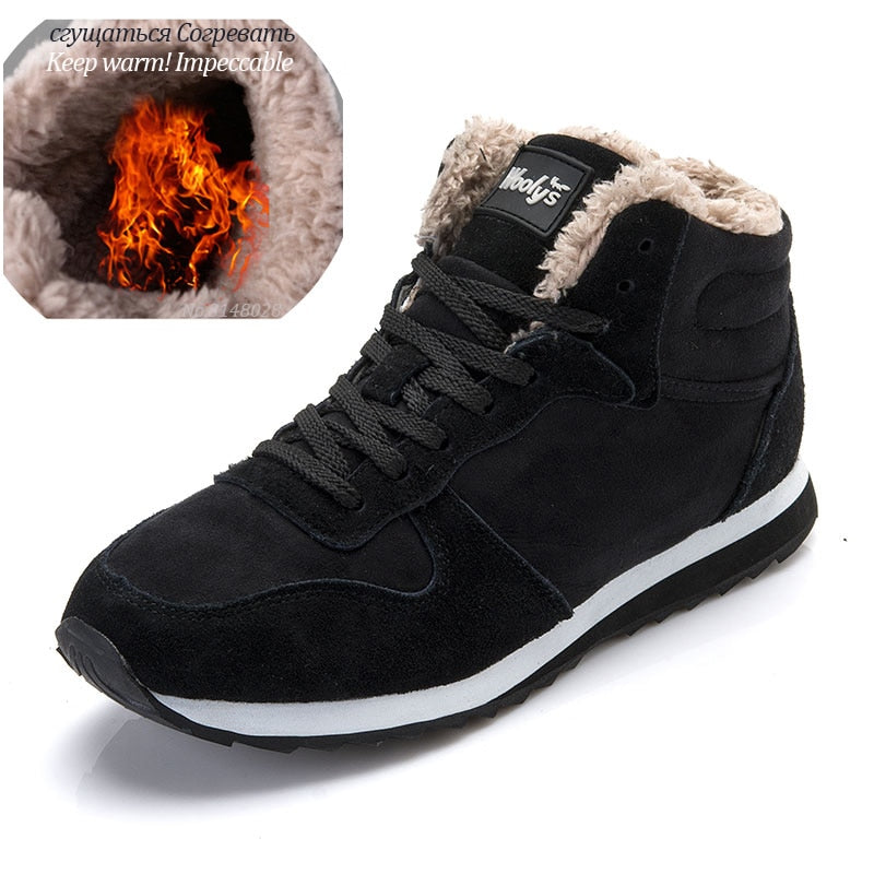 Men Boots Men Winter Shoes Plus Size Keep Warm Ankle Boots Hombre Leather