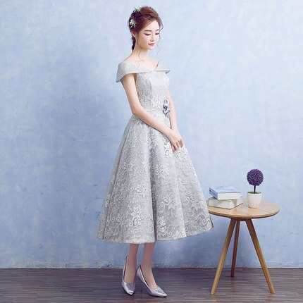 Homecoming Dresses: Prom Party Dress Evening Lace Dresses V-neck