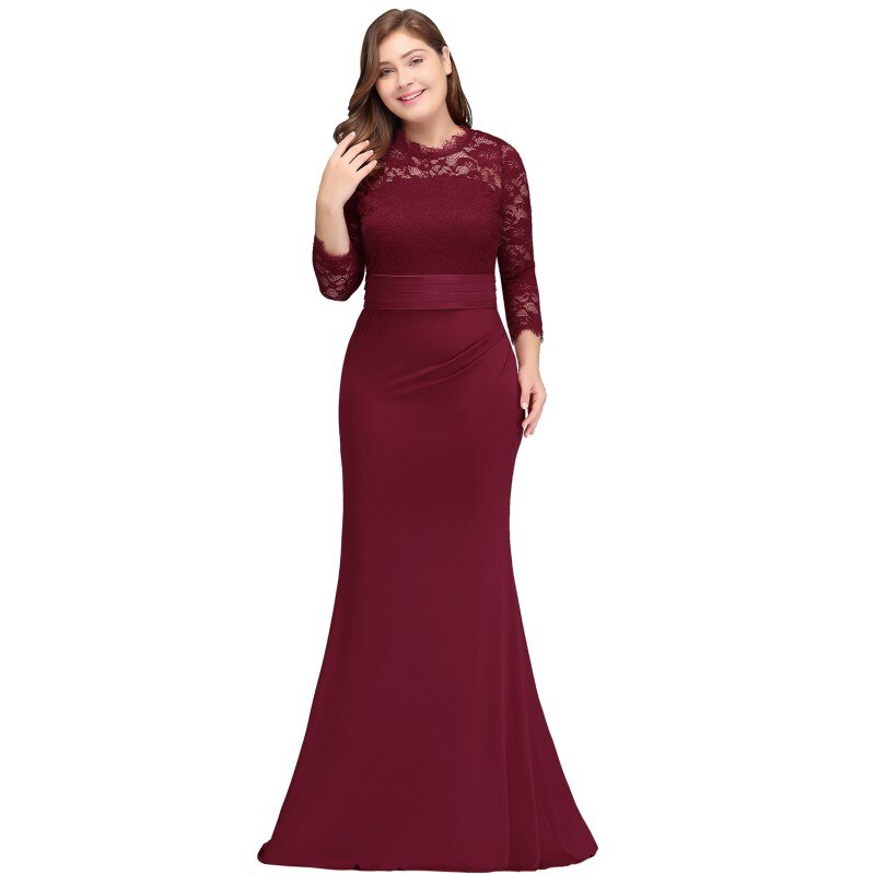 Homecoming Dresses: Mermaid Lace Long Prom Dresses Red Royal Blue Prom Gown