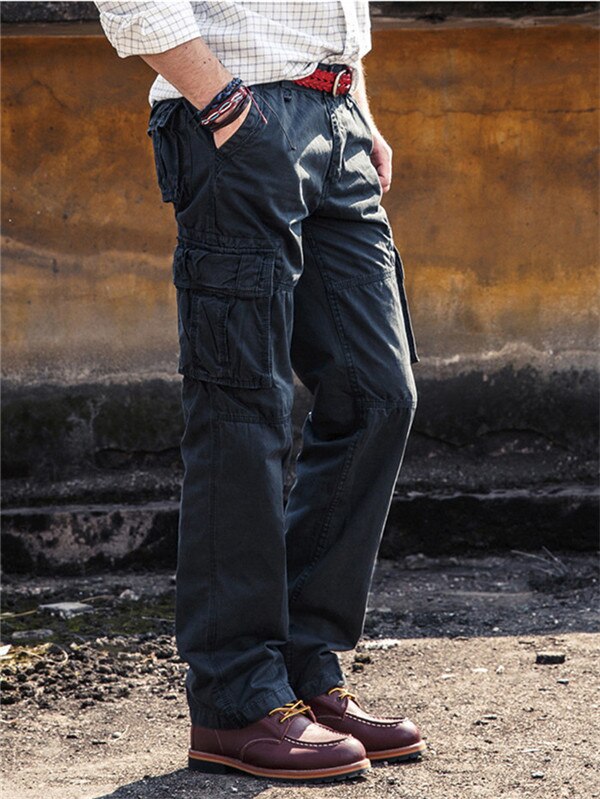 Men Cargo Pants Mens Casual Multi Pockets Military Large size 40