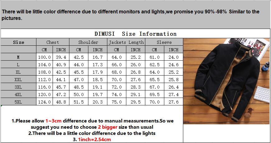 DIMUSI Autumn Mens Bomber Jackets Casual Male Outwear Fleece Thick Warm