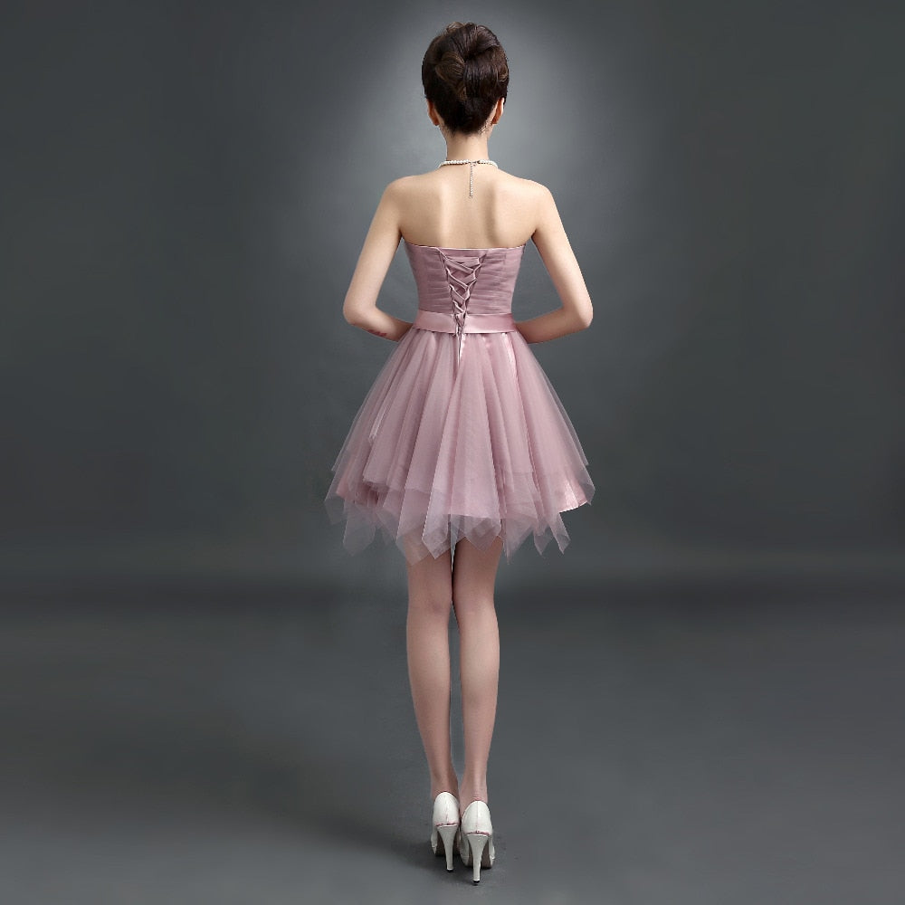 Homecoming Dresses: Curto Backless Burgundy Lace Short Prom Dresses