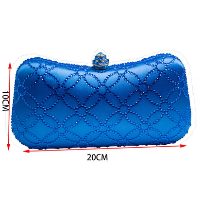 Flower Emerald Dark Green Rhinestone Crystal Clutch Evening Bags for Womens