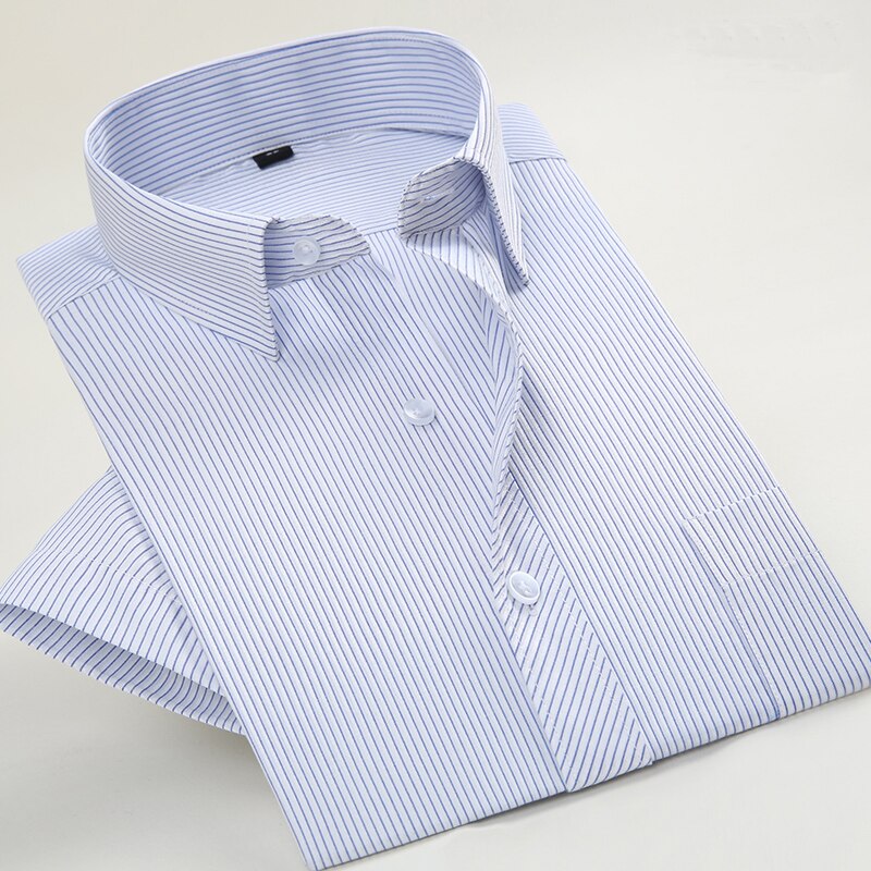 Men Fashion Clothing Solid Color Twill Shirts Men Business Formal Dress Shirts
