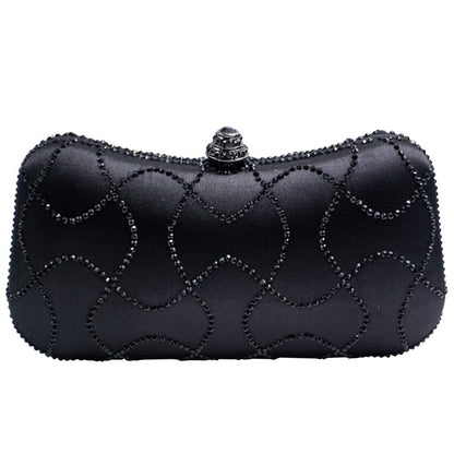 Flower Emerald Dark Green Rhinestone Crystal Clutch Evening Bags for Womens